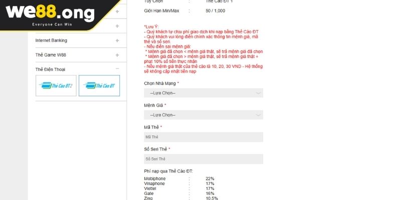 Các bước nạp tiền cơ bản vào nhà cái chi tiết