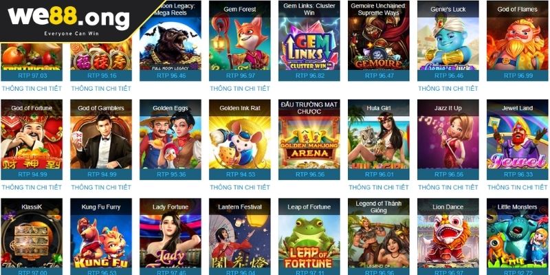 Nổ hũ PG WE88 vàng may mắn