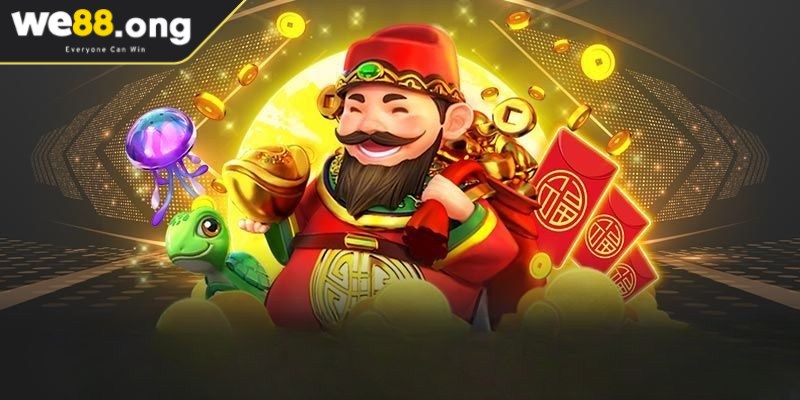 Nổ hũ Thần Tài là trò chơi quay hũ nổi tiếng mang biểu tượng may mắn, tài lộc