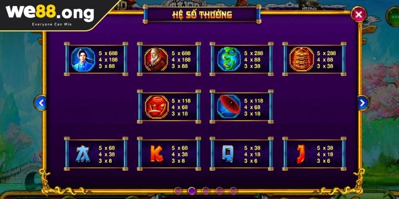 Biểu tượng Wild trong Thanh Xà Bạch Xà WE88